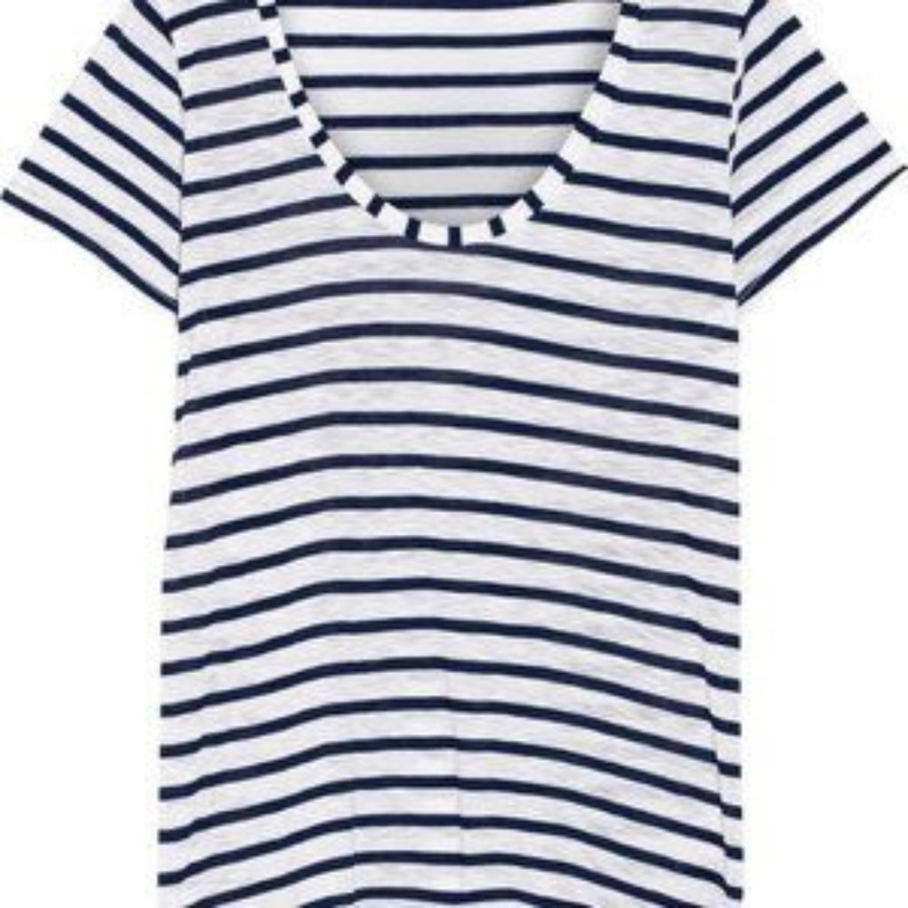 Splendid Navy Classic Venice Stripe Tee Small